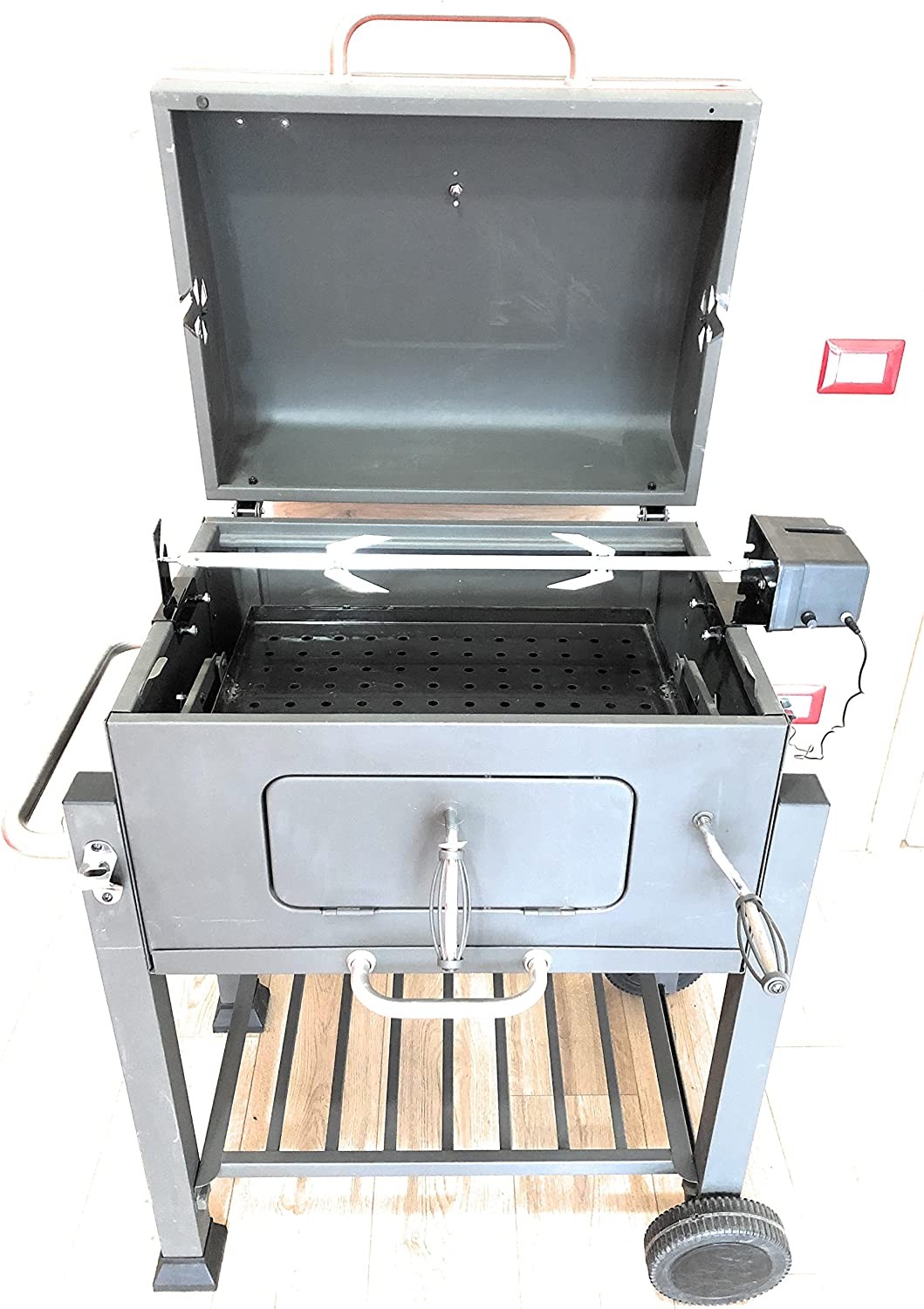 Girarrosto S K i R O N ® per barbecue tepro alimentazione usb e regolazione  velocita' di rotazione portata kg 15 - Allegri Girarrosti