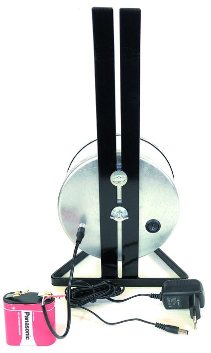 Girarrosto doppia alimentazione 4,5v / 220 volt- Spiedo inox lungo cm 96 Portata max 9Kg - immagine 5